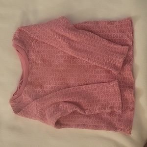 Baby Gap 2T ribbed pink heart print long sleeve